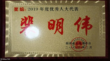 2019年度优秀人大代表